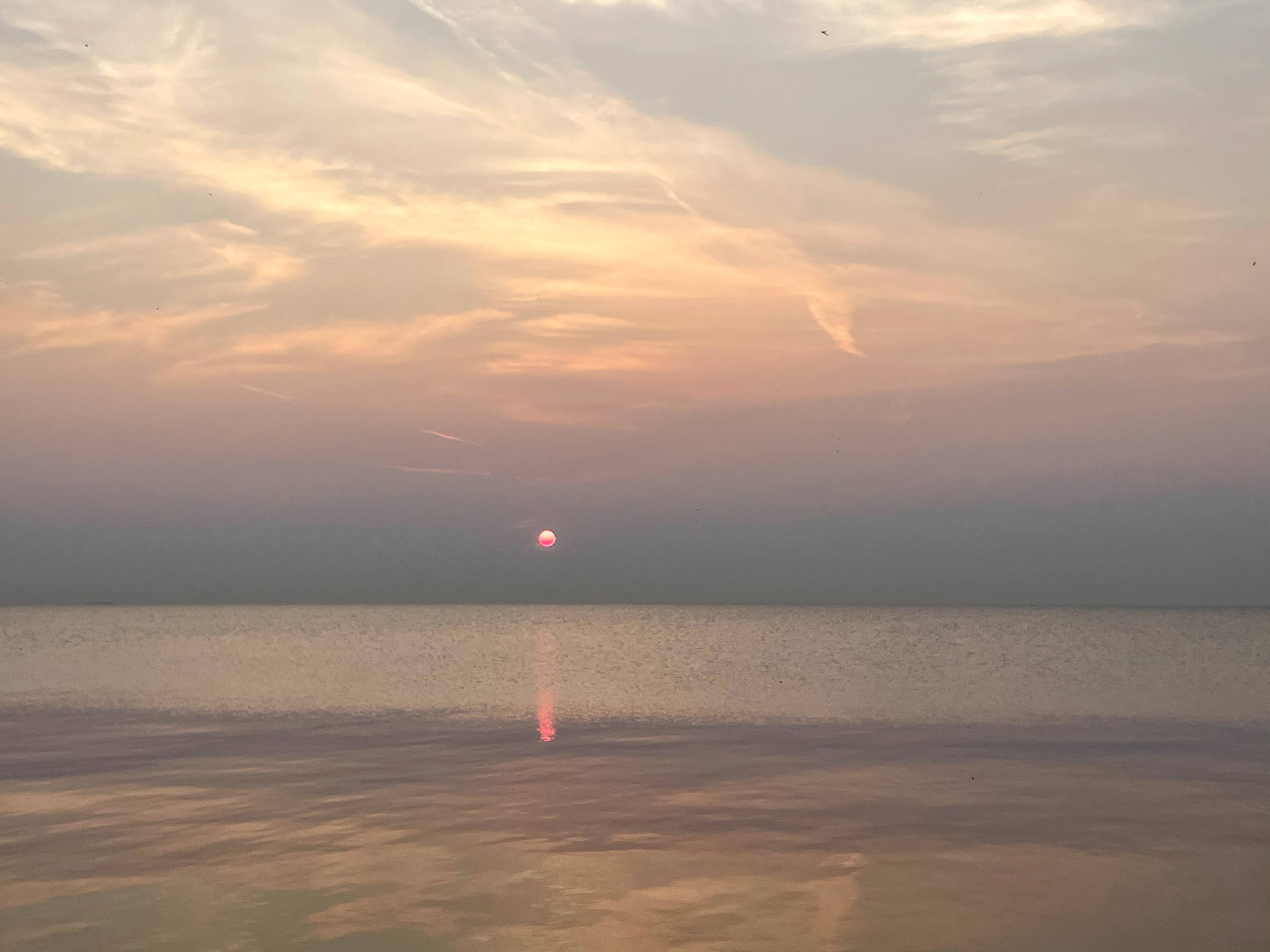 Chicago Sunrise over Lake Michigan