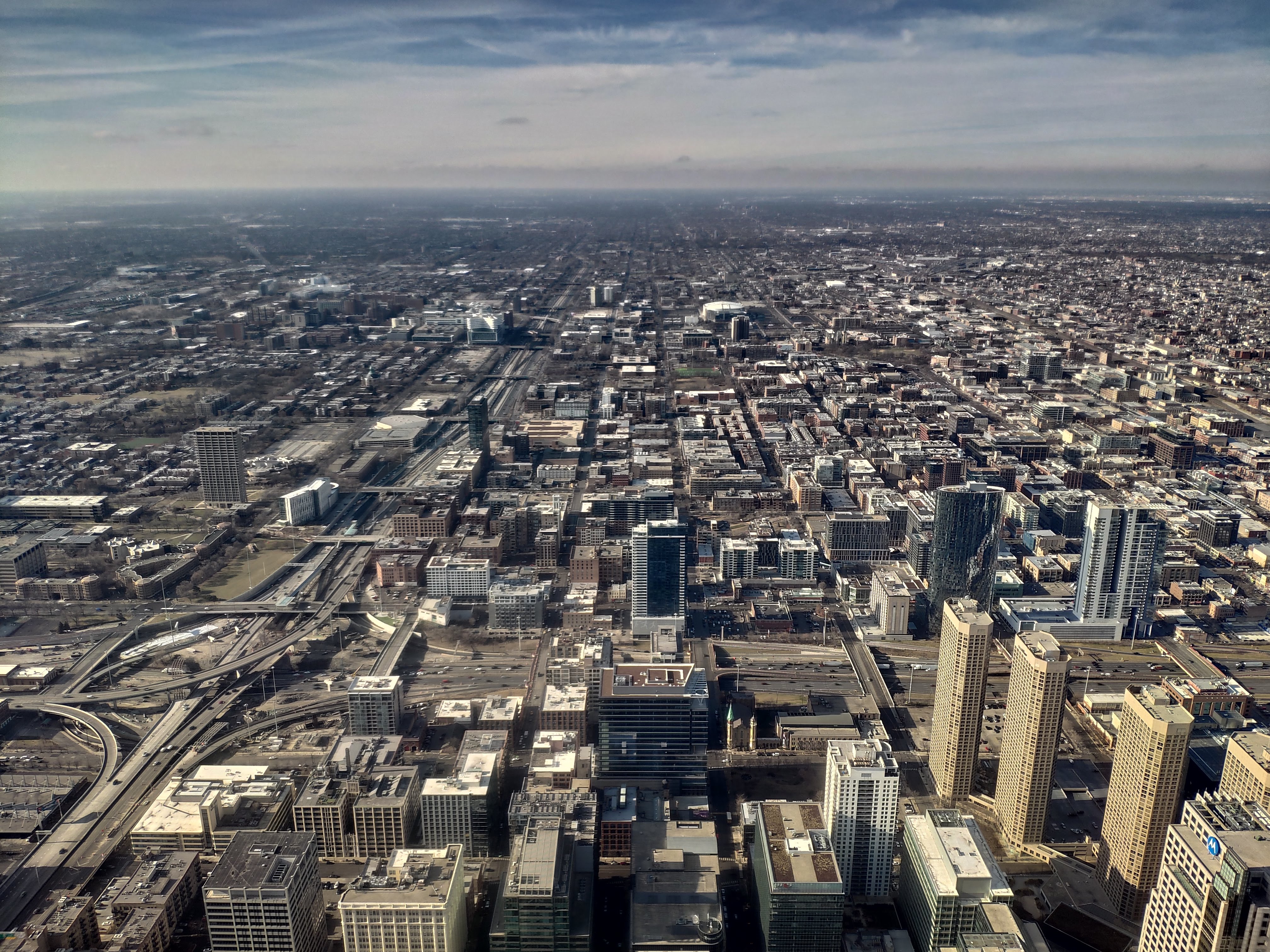 View of the city from Willis Tower