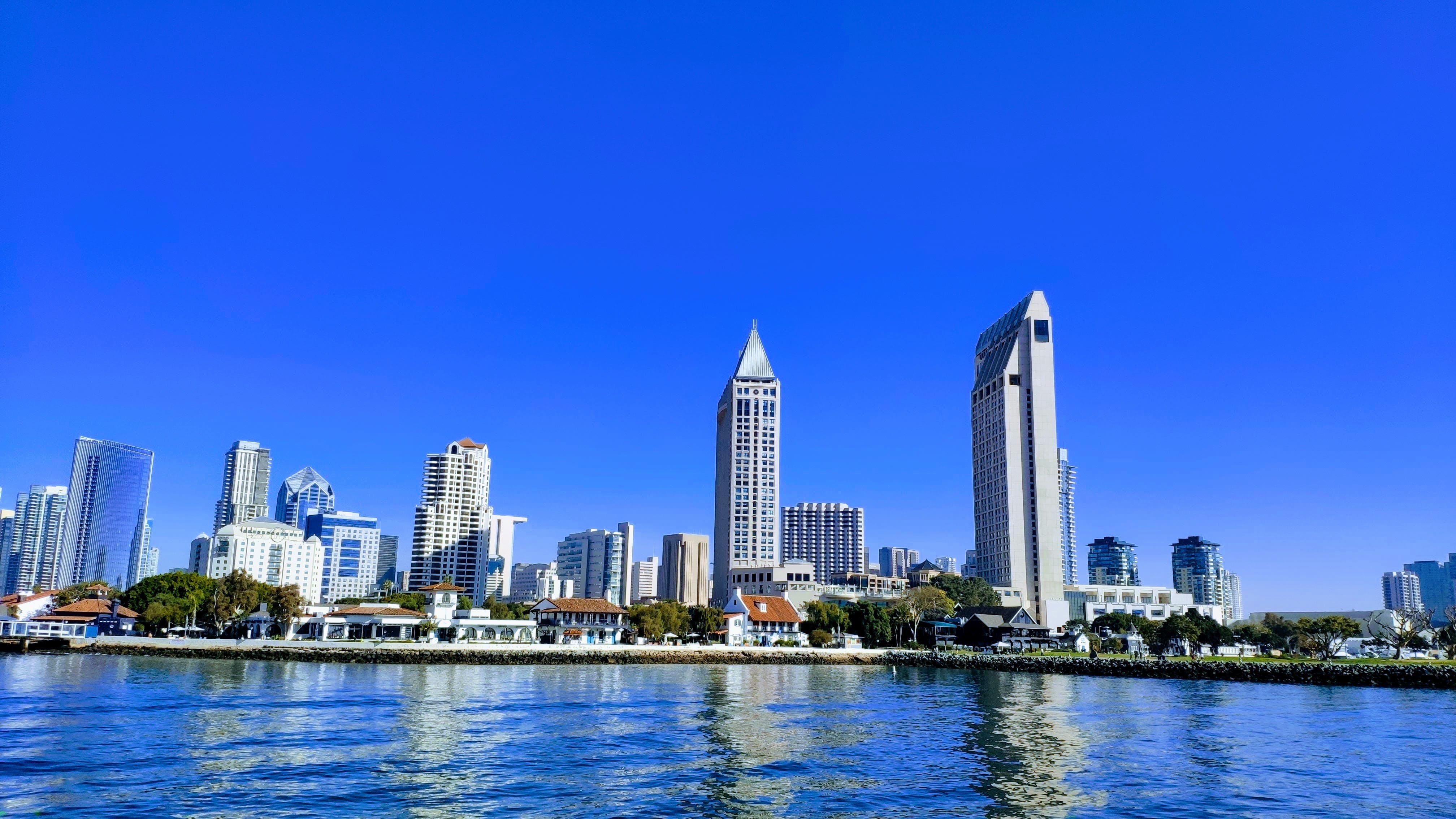 View of San Diego from the ocean